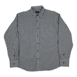 UNTUCKit Black & White Check Button Down Long Sleeve Men's Shirt Size XL